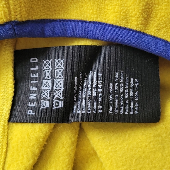 Penfield Fleece in yellow, green, and blue - Picture 5 of 5